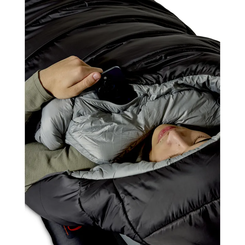 Rab Men's Radeon-12C / 10F Sleeping Bag - Long - Left Zip Sage/ Graphene-7