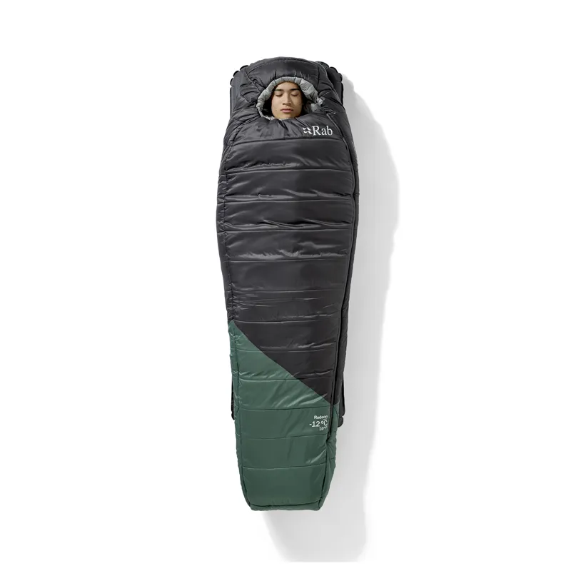 Rab Men's Radeon-12C / 10F Sleeping Bag - Regular - Left Zip Sage/ Graphene-4