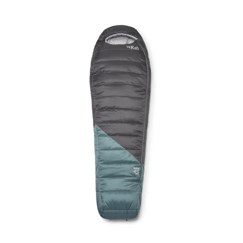Rab Men's Radeon -6C / 20F Sleeping Bag - Wide - Left Zip Sage/ Graphene