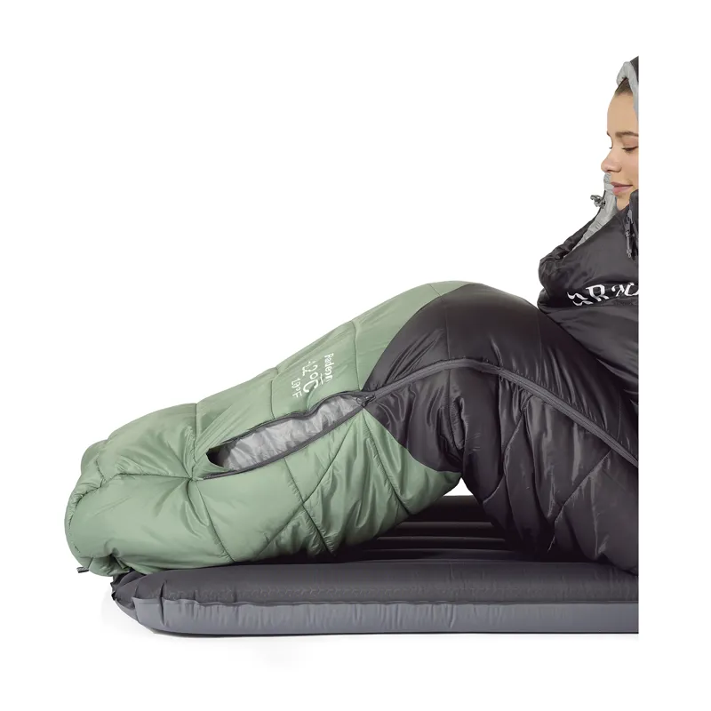 Rab Women's Radeon-12C / 10F Sleeping Bag - Long - Left Zip Dark Fig Green/ Graphene-4