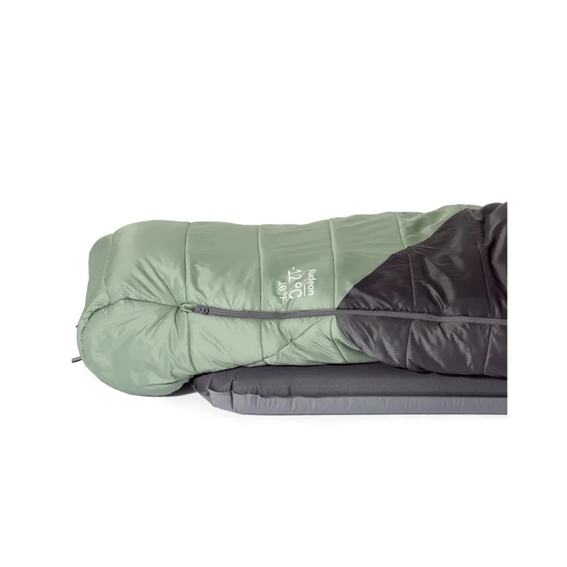 Rab Women's Radeon-12C / 10F Sleeping Bag - Long - Left Zip Dark Fig Green/ Graphene-5