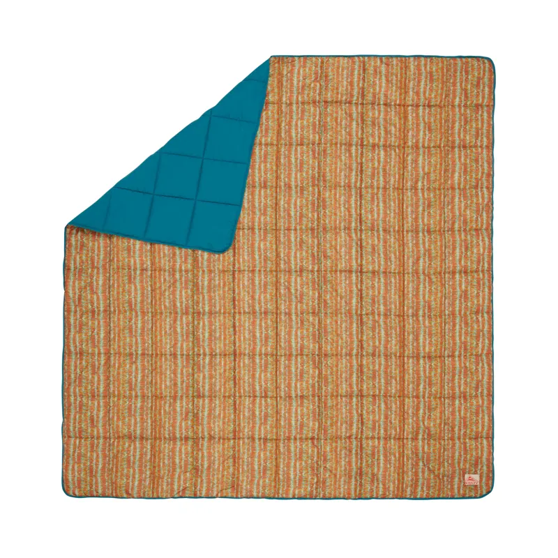 Kelty Biggie Blanket Stormy Blue/ Melted Stripes