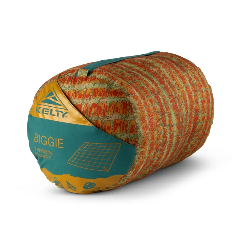 Kelty Biggie Blanket Stormy Blue/ Melted Stripes-3