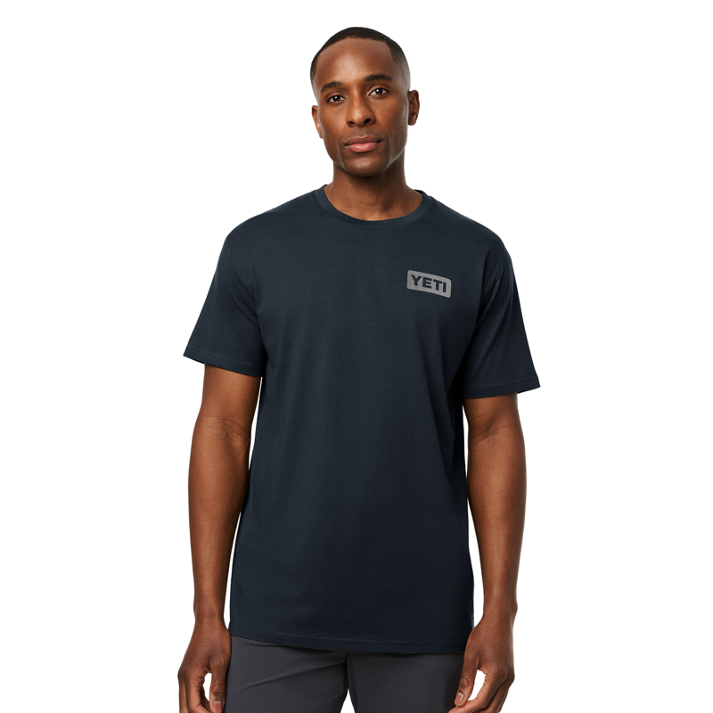 YETI Chest Logobadge Short Sleeve T-shirt Navy-2