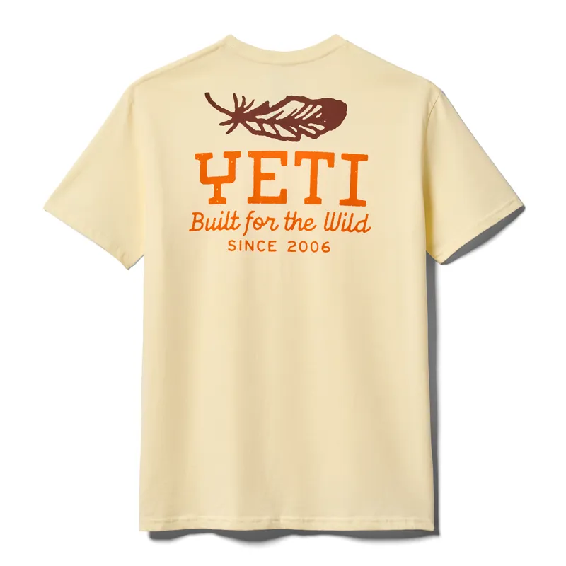 Yeti Feather Short Sleeve T-shirt Butter-1