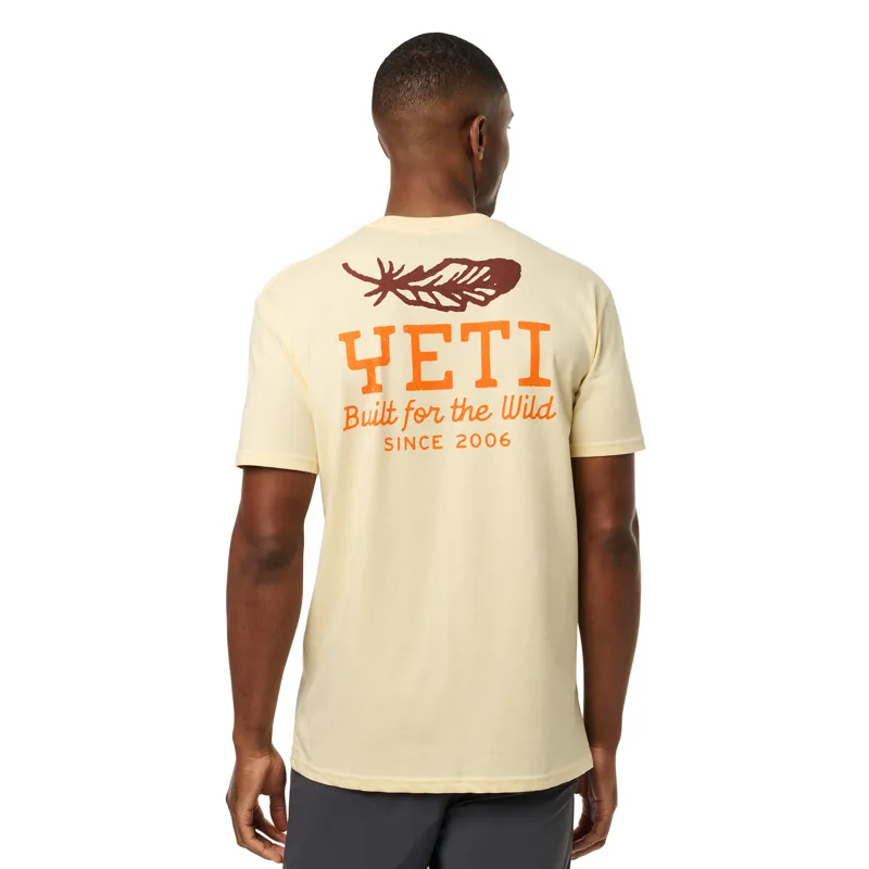Yeti Feather Short Sleeve T-shirt Butter-2