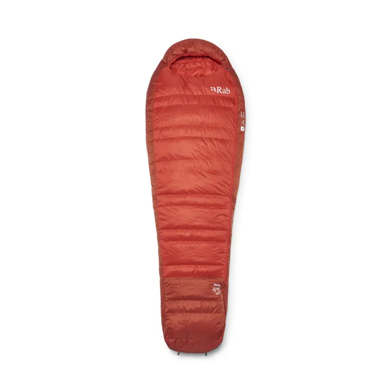 Rab Men's Alpine -6C / 20F - Long - Left Zip Dark Horizon/ Tuscan Red