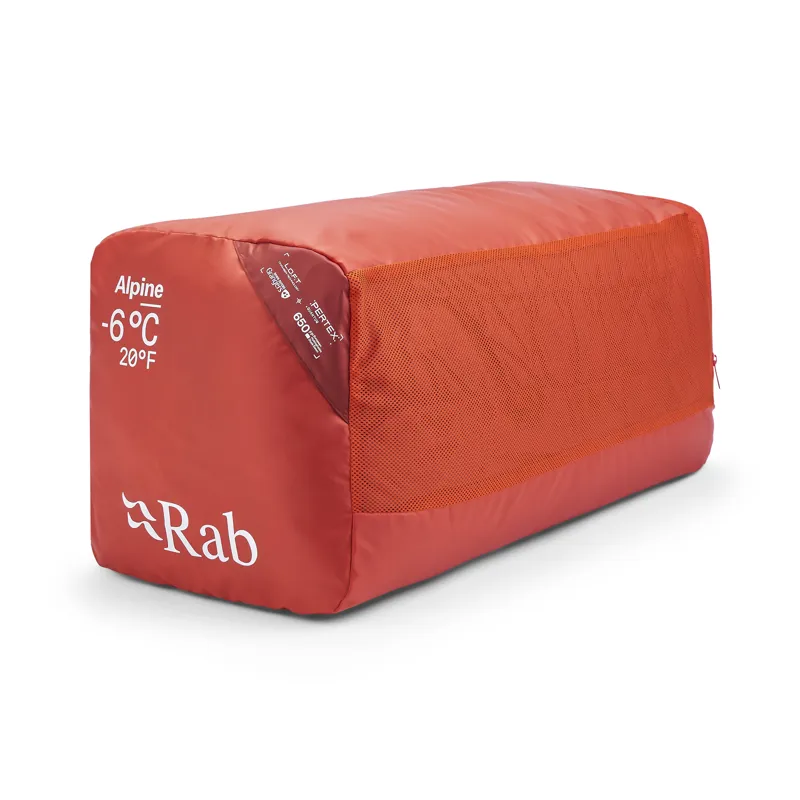 Rab Men's Alpine -6C / 20F - Long - Left Zip Dark Horizon/ Tuscan Red-2