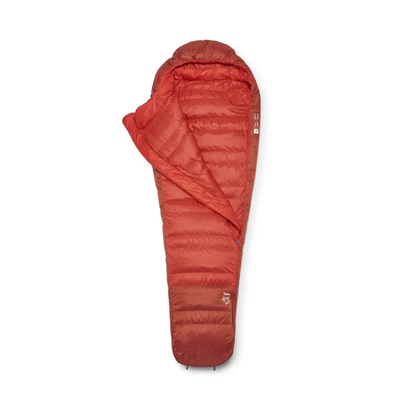 Rab Men's Alpine -6C / 20F - Long - Left Zip Dark Horizon/ Tuscan Red-1