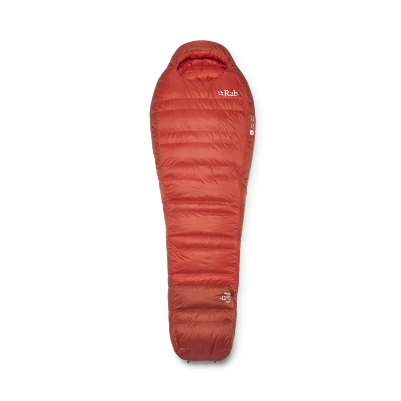 Rab Men's Alpine -12C / 10F Sleeping Bag - Wide - Left Zip Dark Horizon/ Tuscan Red