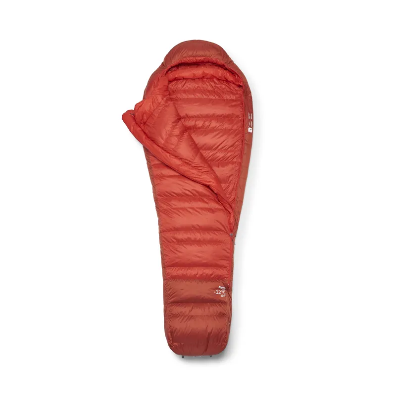 Rab Men's Alpine -12C / 10F Sleeping Bag - Wide - Left Zip Dark Horizon/ Tuscan Red-1