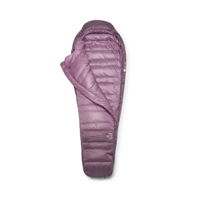 Rab Women's Alpine -12C / 10F Sleeping Bag - Regular - Left Zip Iris/ Dark Iris-1