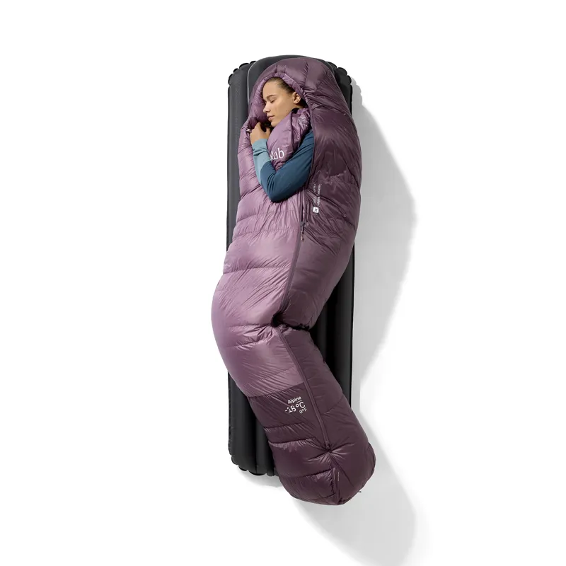 Rab Women's Alpine -18C / 0F Sleeping Bag - Regular- Left Zip Iris/ Dark Iris-3