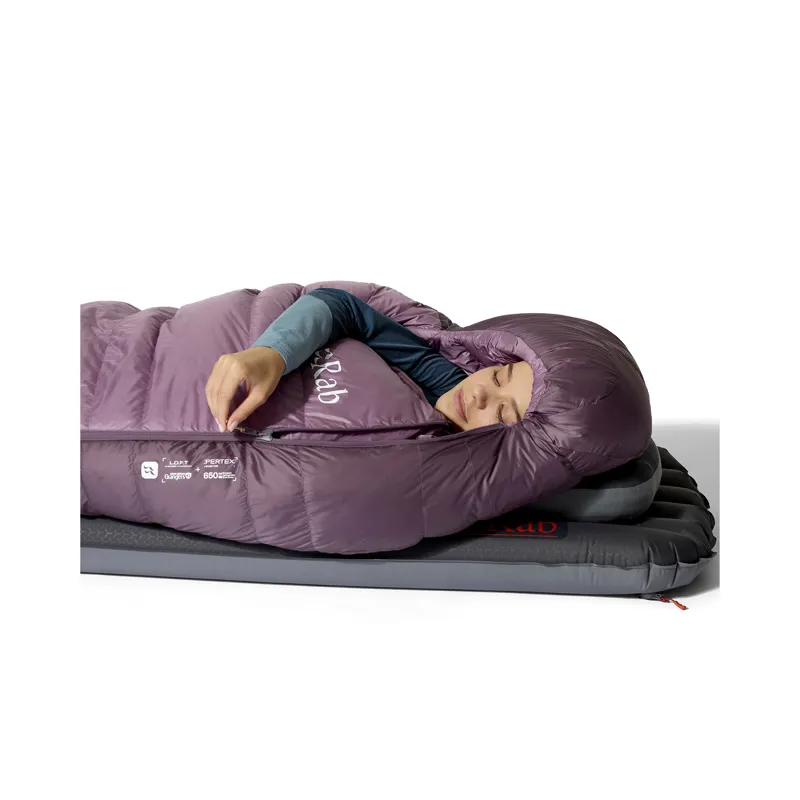 Rab Women's Alpine -18C / 0F Sleeping Bag - Long - Left Zip Iris/ Dark Iris-7