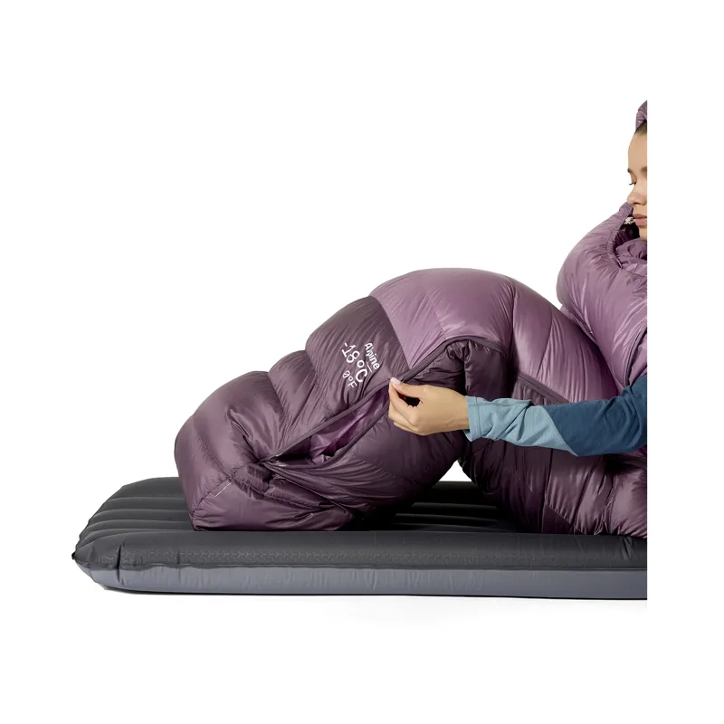Rab Women's Alpine -18C / 0F Sleeping Bag - Regular- Left Zip Iris/ Dark Iris-5