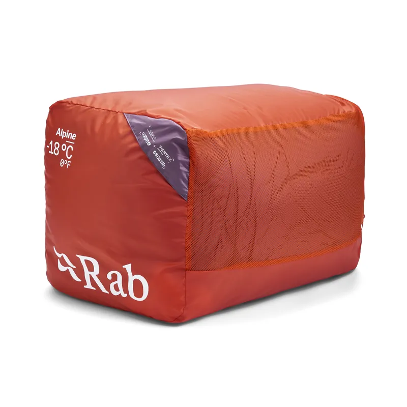 Rab Women's Alpine -18C / 0F Sleeping Bag - Long - Left Zip Iris/ Dark Iris-2