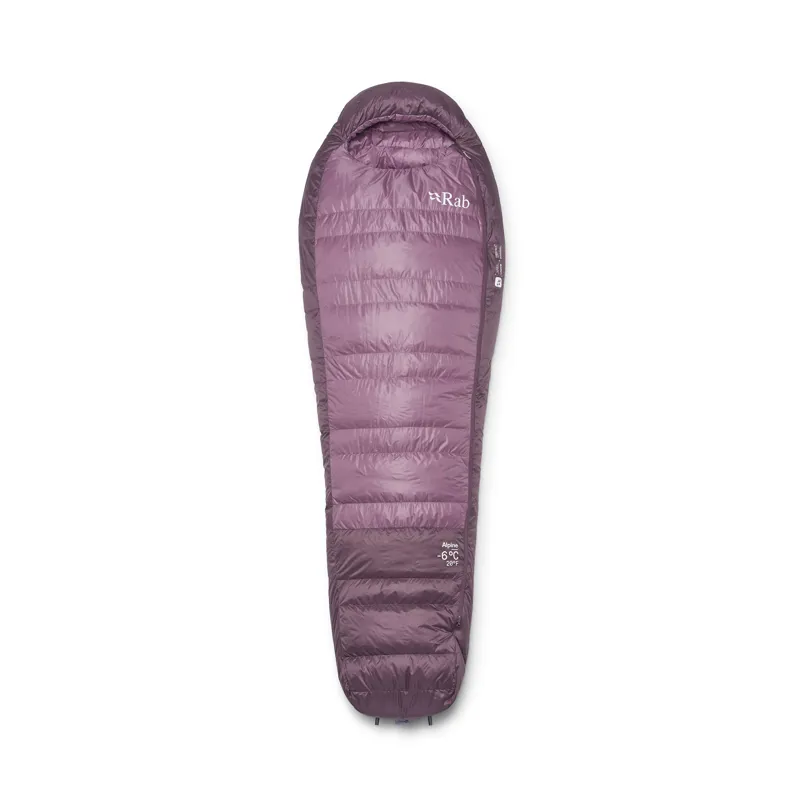 Rab Women's Alpine -6C/ 20F - Long - Left Zip Iris/ Dark Iris