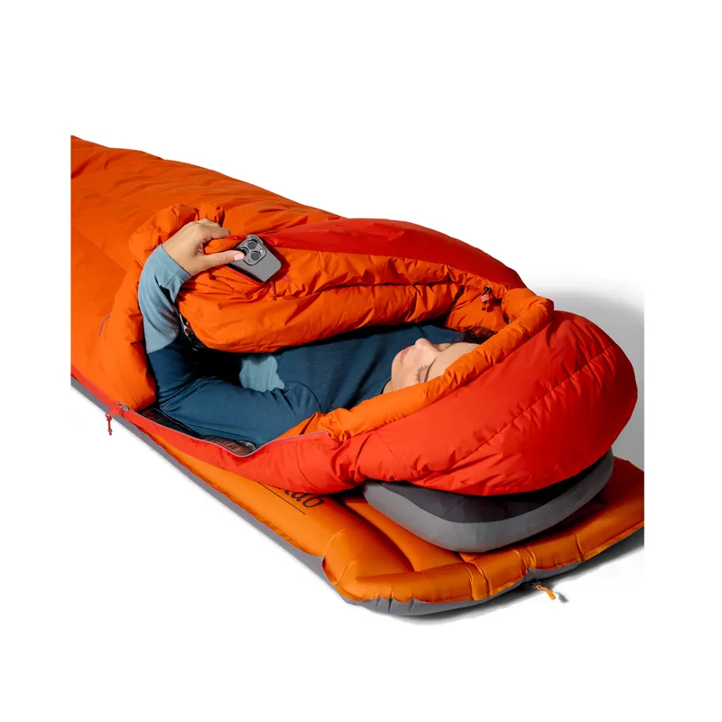 Rab Men's Andes Windstopper 1000 Sleeping Bag - Regular - Left Zip Atomic-10