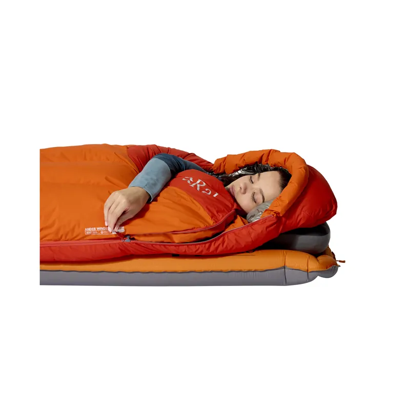 Rab Men's Andes Windstopper 1000 Sleeping Bag - Regular - Left Zip Atomic-7