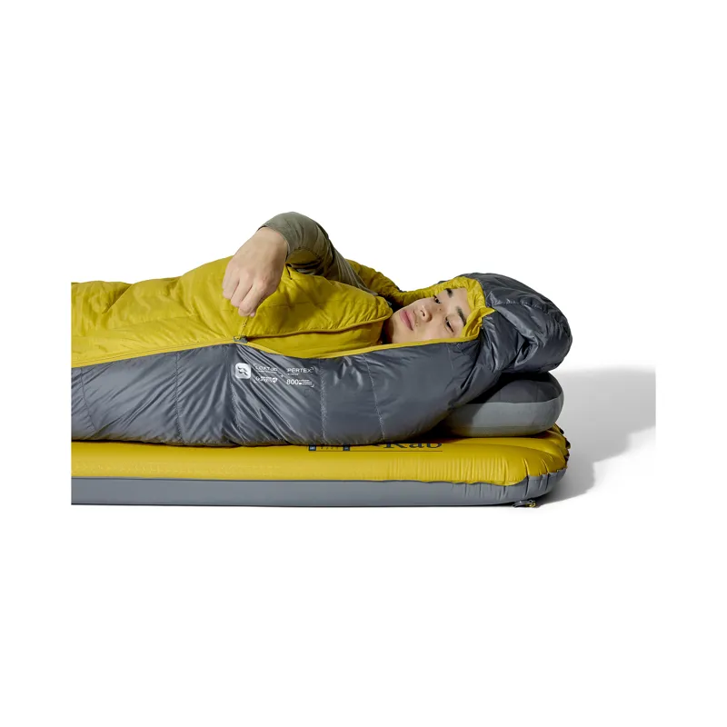 Rab Men's Neutrino -12C / 10F Sleeping Bag - Regular - Left Zip Graphene/ Dark Pollen-9