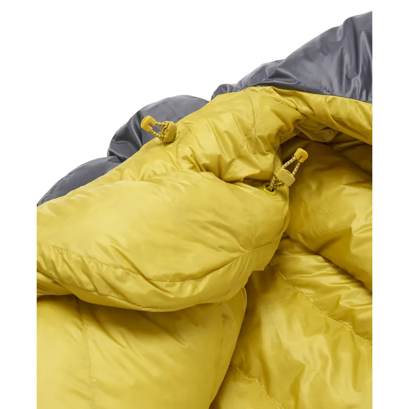 Rab Men's Neutrino -12C / 10F Sleeping Bag - Long - Left Zip Graphene/ Dark Pollen-10