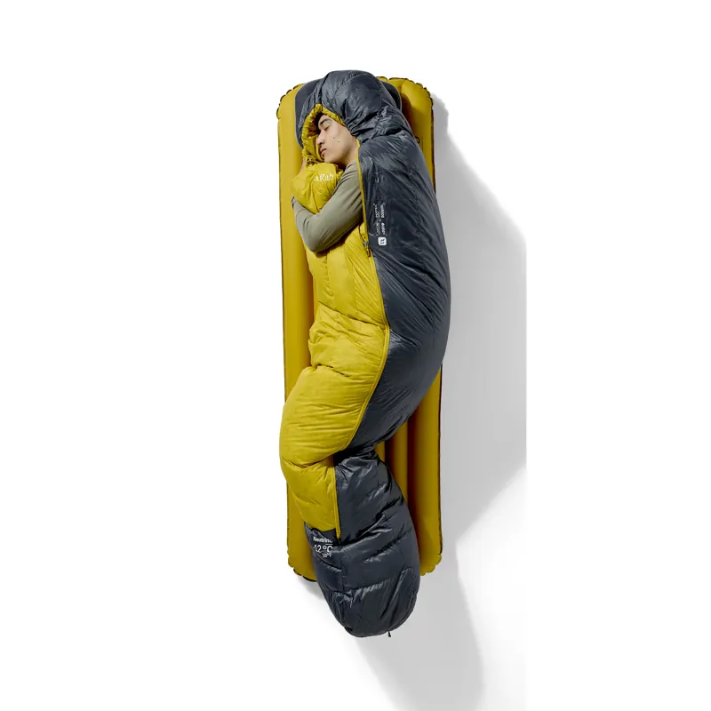 Rab Men's Neutrino -12C / 10F Sleeping Bag - Regular - Left Zip Graphene/ Dark Pollen-6