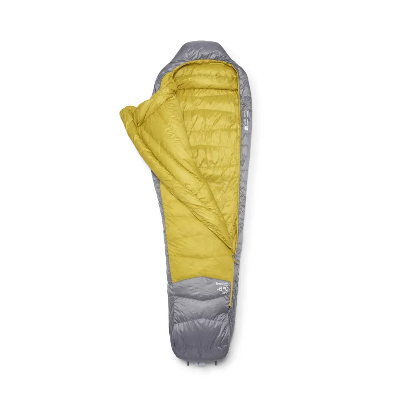 Rab Women's Neutrino -6C / 20F Sleeping Bag - Long - Left Zip Zinc/ Pollen-1