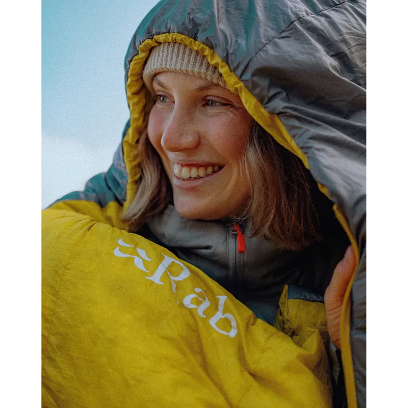 Rab Women's Neutrino -6C / 20F Sleeping Bag - Regular - Left Zip Zinc/ Pollen-5