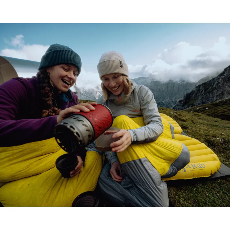 Rab Women's Neutrino -6C / 20F Sleeping Bag - Regular - Left Zip Zinc/ Pollen-6