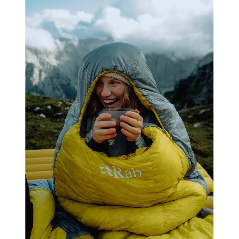 Rab Women's Neutrino -6C / 20F Sleeping Bag - Long - Left Zip Zinc/ Pollen-3