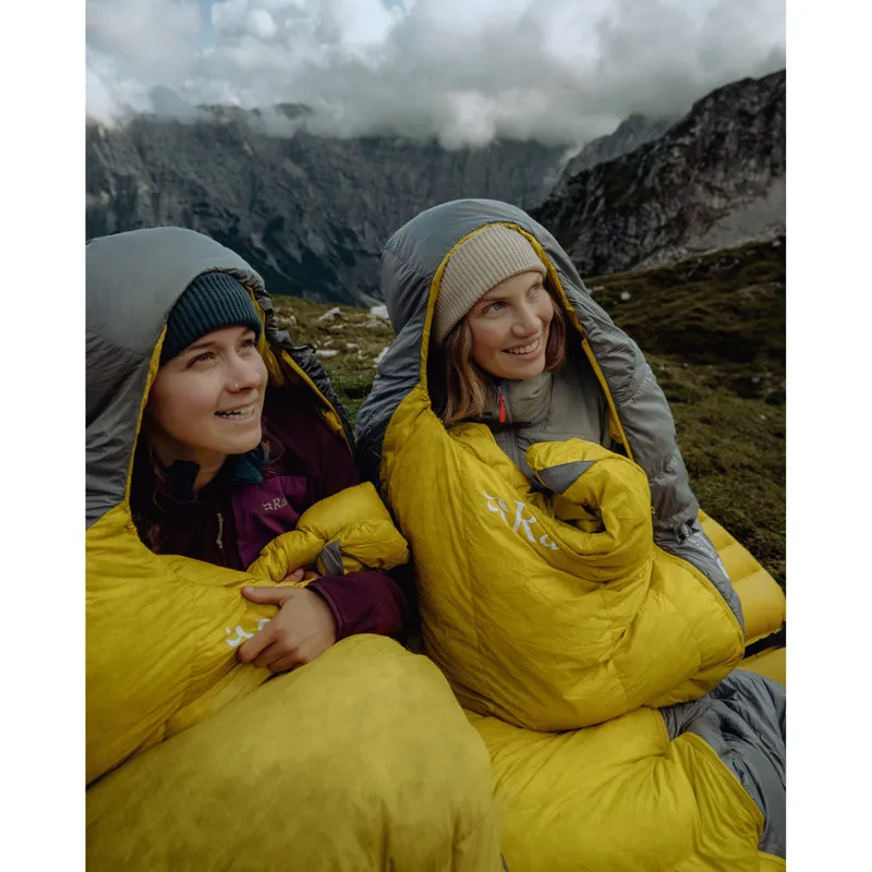 Rab Women's Neutrino -6C / 20F Sleeping Bag - Regular - Left Zip Zinc/ Pollen-3