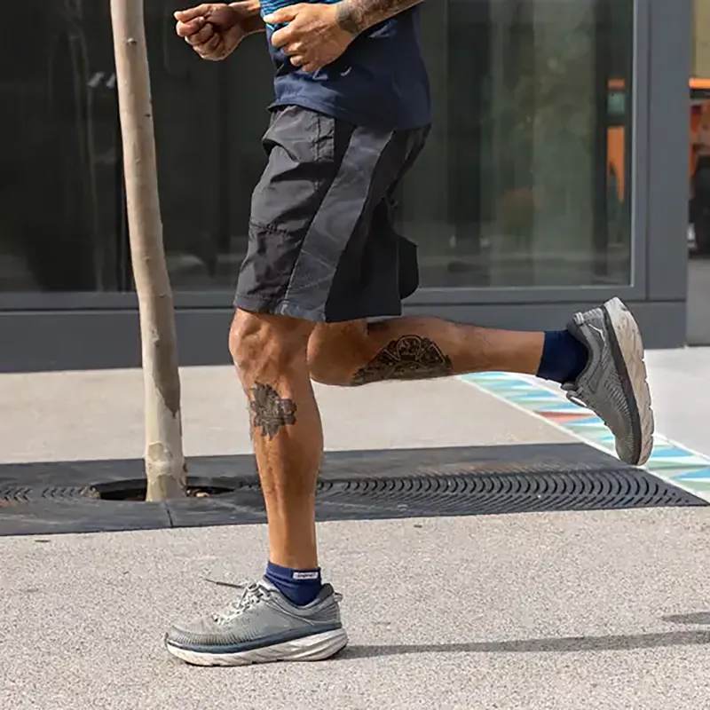 Injinji Unisex Run Lightweight Mini-Crew Navy-2