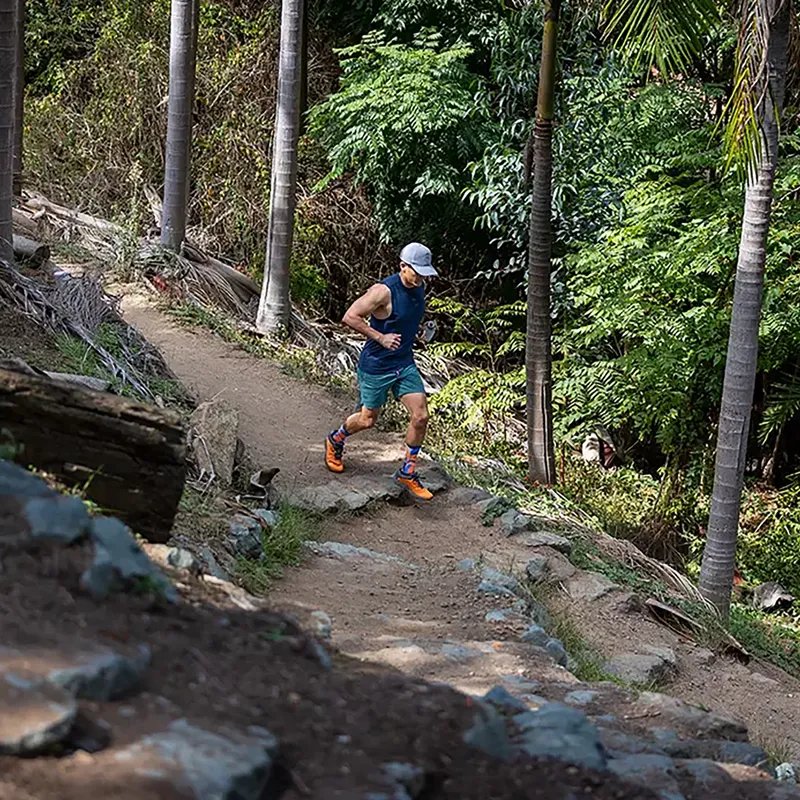 Injinji Spectrum Trail Midweight Crew Toe Socks Botanic-2