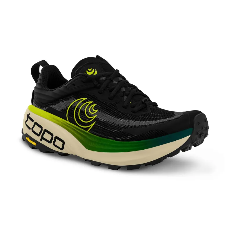Topo Athletic Men's Vista Trail Running Shoes Black / Lime-3
