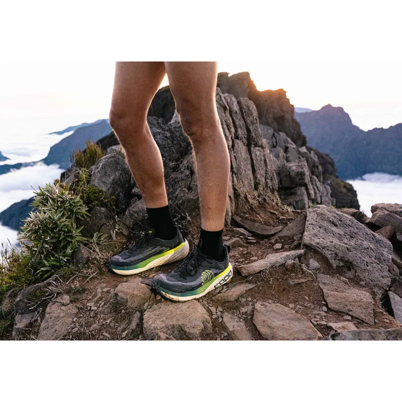 Topo Athletic Men's Vista Trail Running Shoes Black / Lime-7