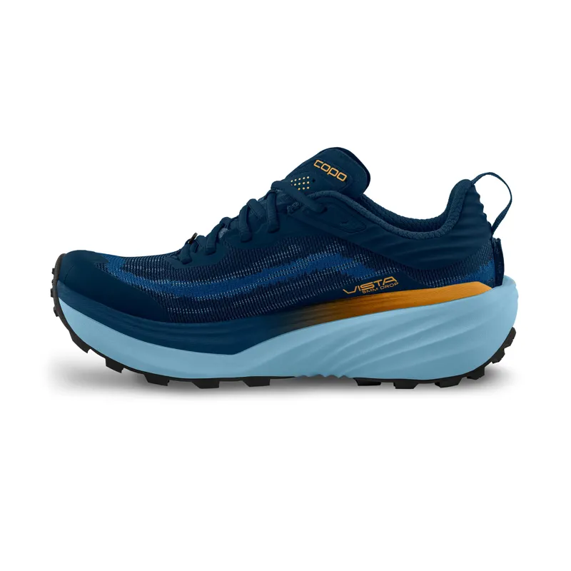 Topo Athletic Men's Vista Trail Running Shoes Navy / Orange-4