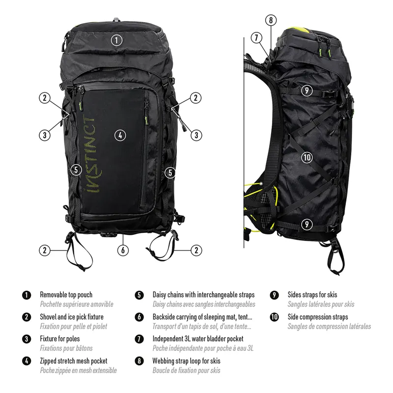 Instinct Alpi 40L Backpack Black/Green-6