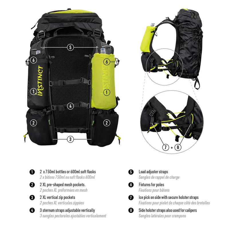 Instinct Alpi 40L Backpack Black/Green-8