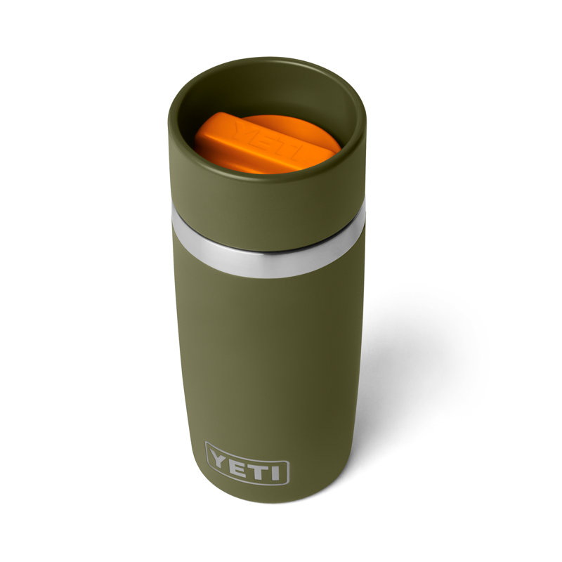 YETI Rambler 12oz Travel Bottle Olive/King Crab Orange-2