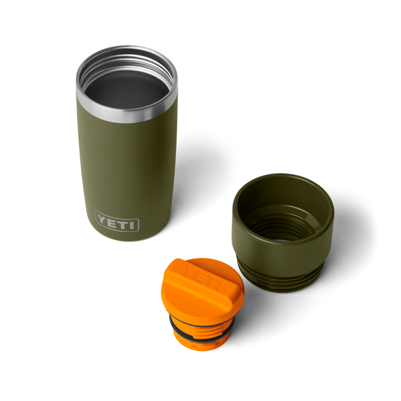 YETI Rambler 12oz Travel Bottle Olive/King Crab Orange-3