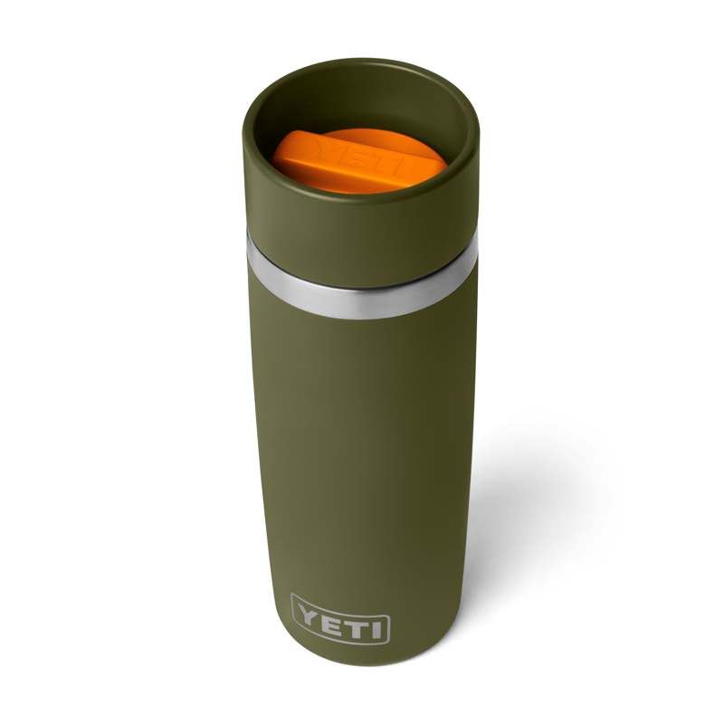 YETI Rambler 16oz Travel Bottle Olive/King Crab Orange-2