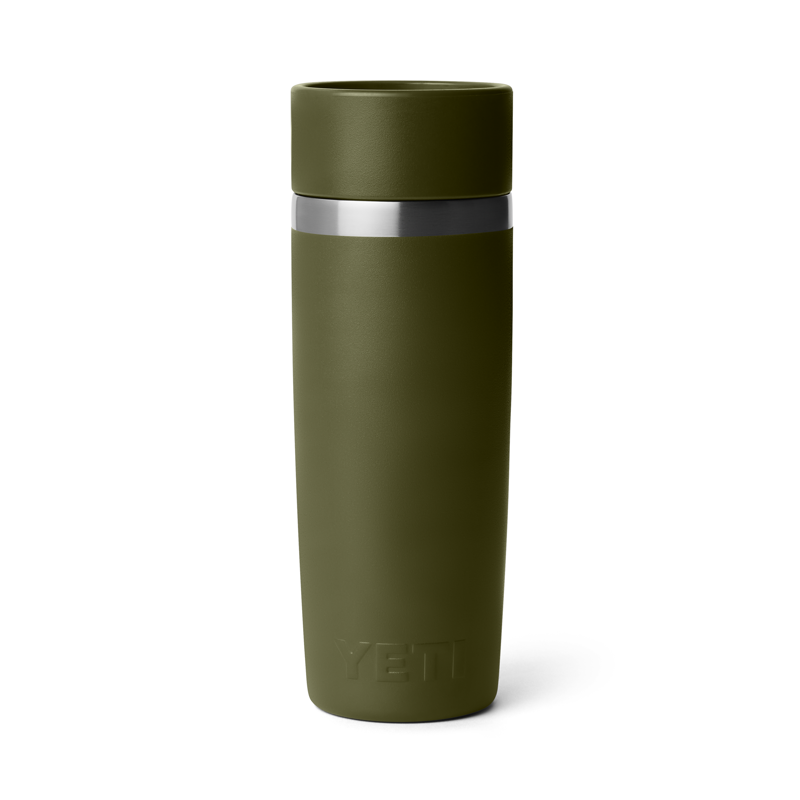 YETI Rambler 16oz Travel Bottle Olive/King Crab Orange-1
