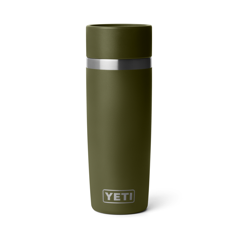 YETI Rambler 16oz Travel Bottle Olive/King Crab Orange