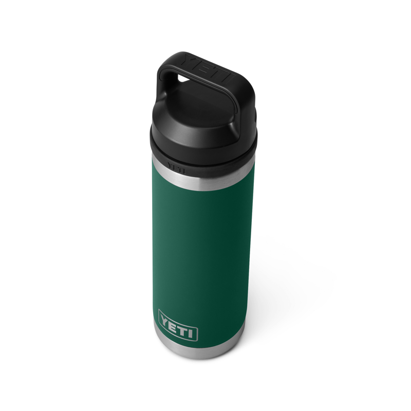 YETI Rambler 18oz Bottle Chug Black Forest Green-2