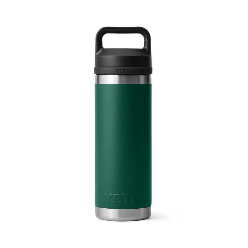 YETI Rambler 18oz Bottle Chug Black Forest Green-1