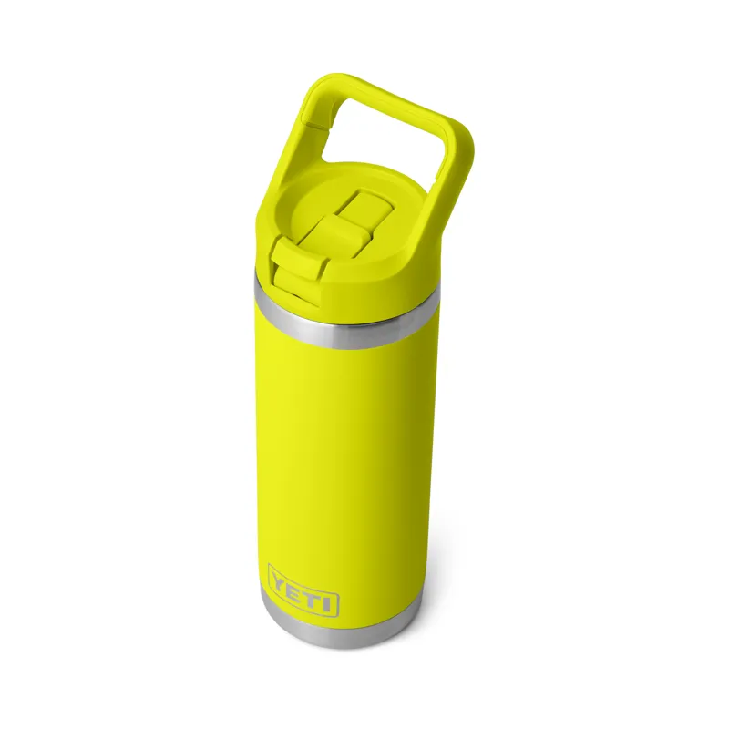 YETI Rambler 18oz Colour Straw Bottle Firefly Yellow-3