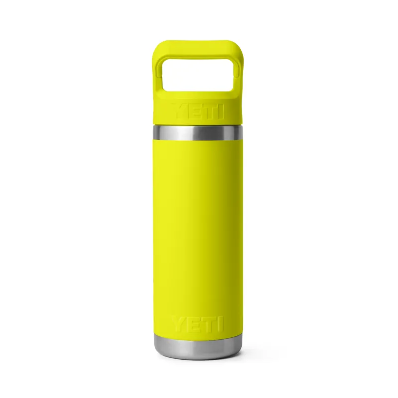 YETI Rambler 18oz Colour Straw Bottle Firefly Yellow-2