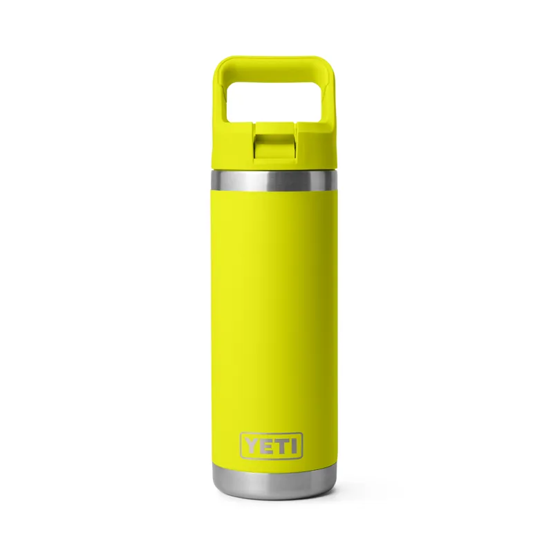 YETI Rambler 18oz Colour Straw Bottle Firefly Yellow-1