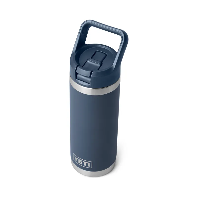 YETI Rambler 18oz Colour Straw Bottle Navy-1