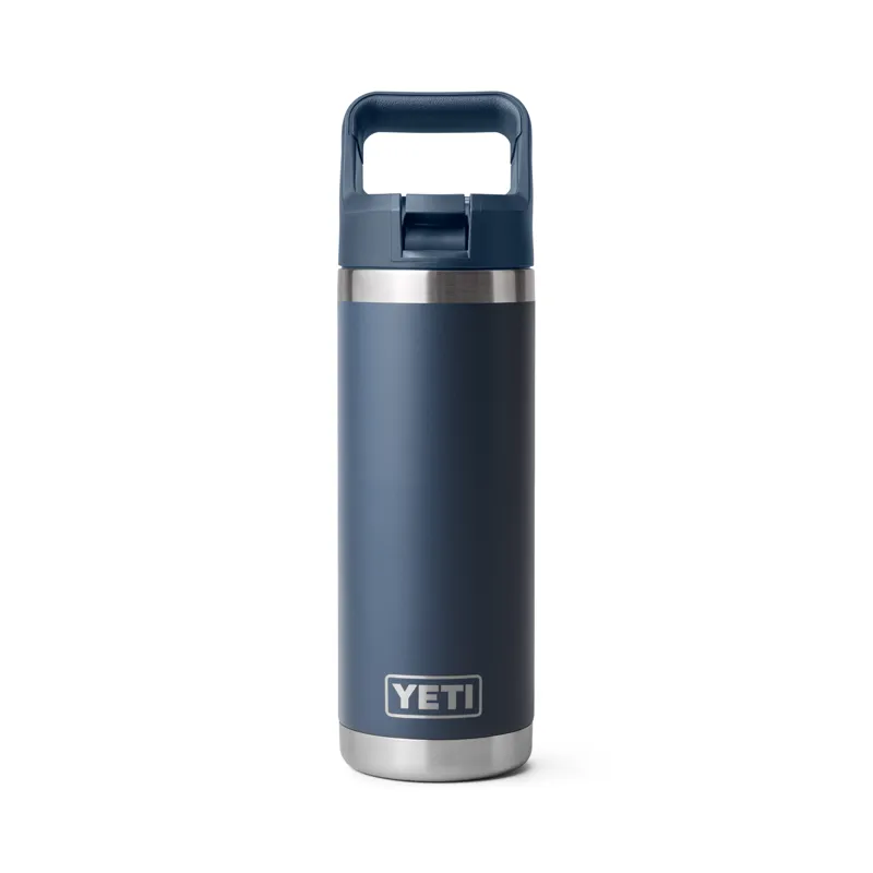 YETI Rambler 18oz Colour Straw Bottle Navy-3